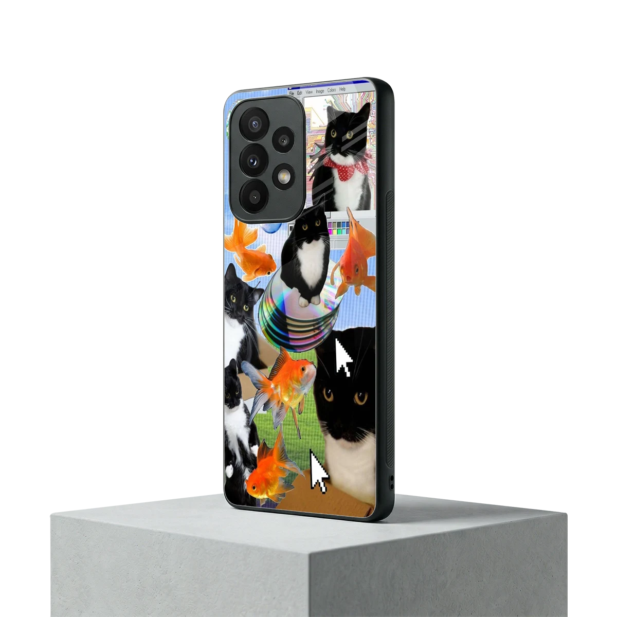 Techno Kitties samsung galaxy a23 mobile cover | shockproof glass phone case