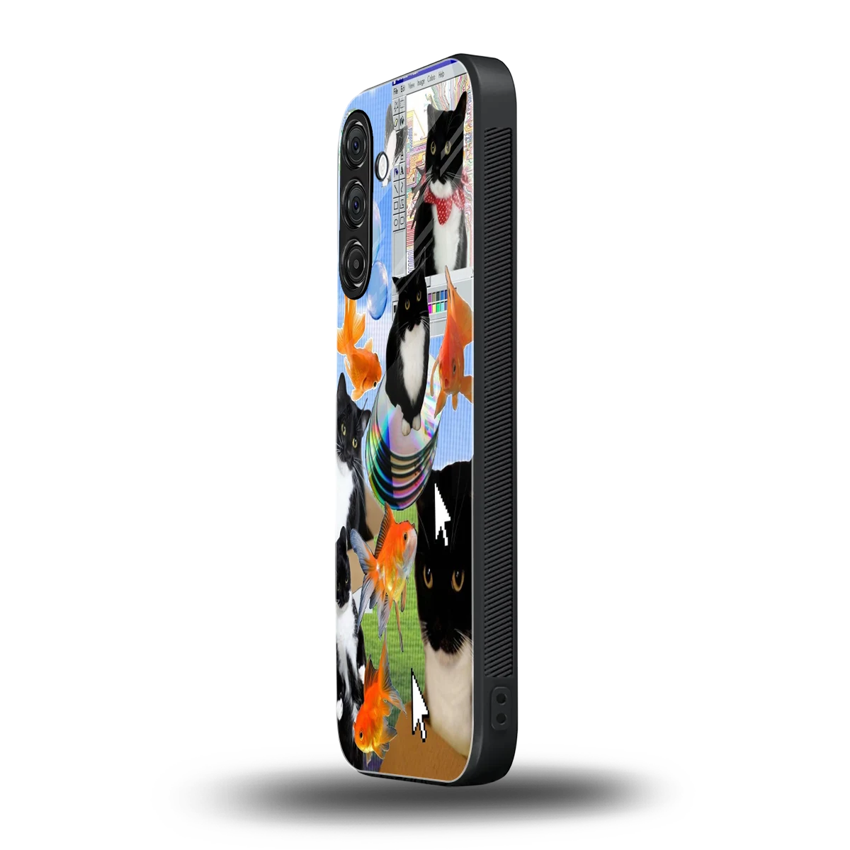 Techno Kitties samsung galaxy a55 5g mobile cover | shockproof glass phone case