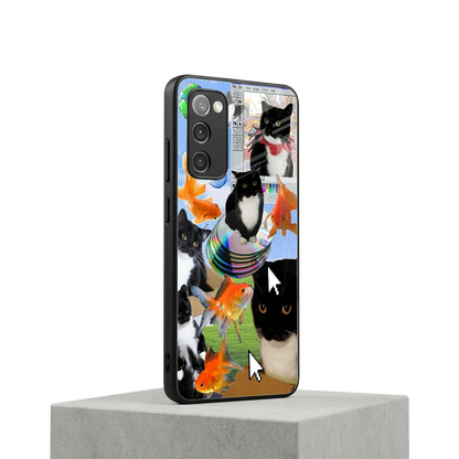 Techno Kitties samsung galaxy s20 fe mobile cover | shockproof glass phone case