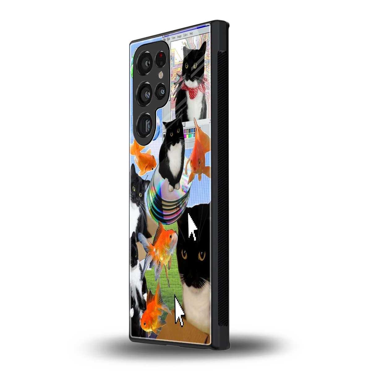 Techno Kitties samsung galaxy s23 ultra mobile cover | shockproof glass phone case