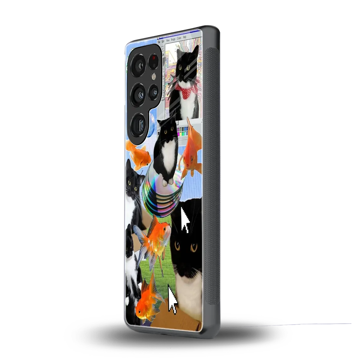 Techno Kitties samsung galaxy s25 ultra mobile cover | shockproof glass phone case