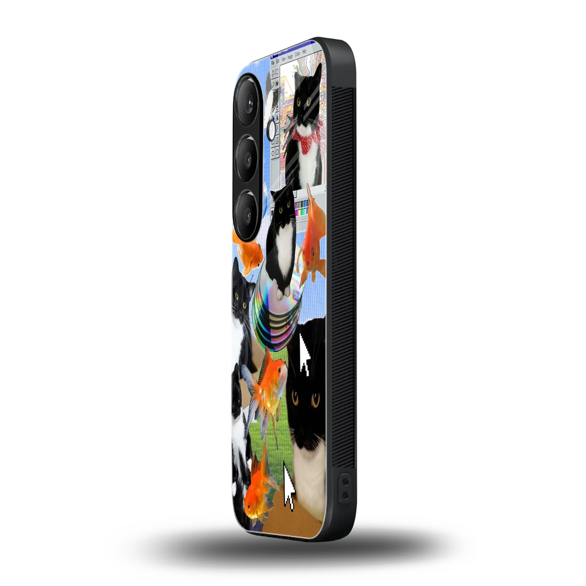 Techno Kitties samsung galaxy s25 fe mobile cover | shockproof glass phone case