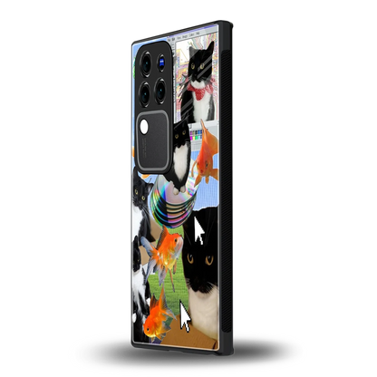 Techno Kittiesvivo v30 pro mobile cover | shockproof glass phone case