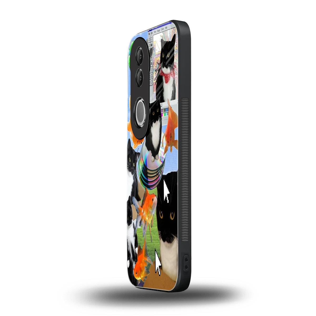 Techno Kitties vivo v50 mobile cover | shockproof glass phone case