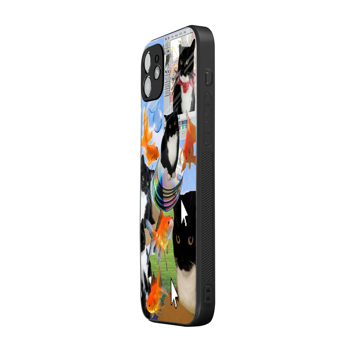 Techno Kitties iphone 12 mobile cover | shockproof glass phone case