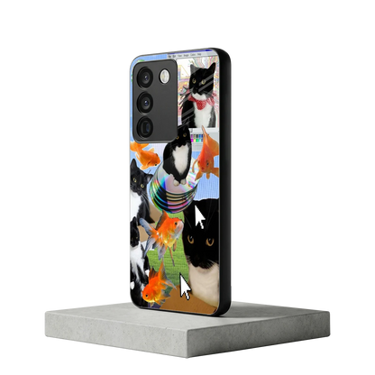 Techno Kitties vivo y200 5g mobile cover | shockproof glass phone case