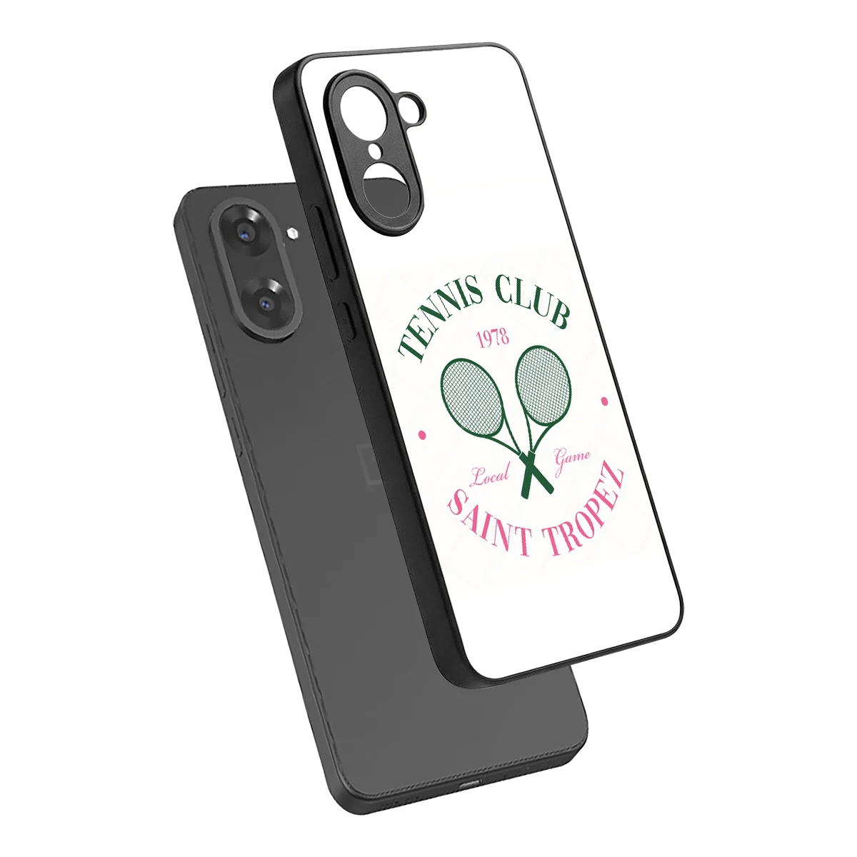 Tennis Club sleek oneplus nord ce5 5g cover with tempered glass back and TPU edges
