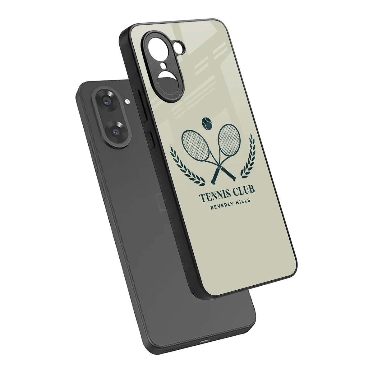 Tennis Club BH sleek oneplus nord ce5 5g cover with tempered glass back and TPU edges