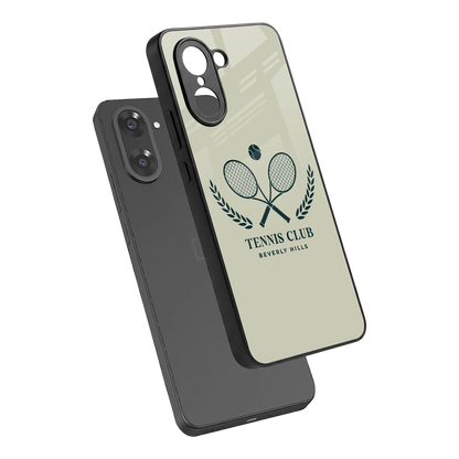 Tennis Club BH sleek oneplus nord ce5 5g cover with tempered glass back and TPU edges