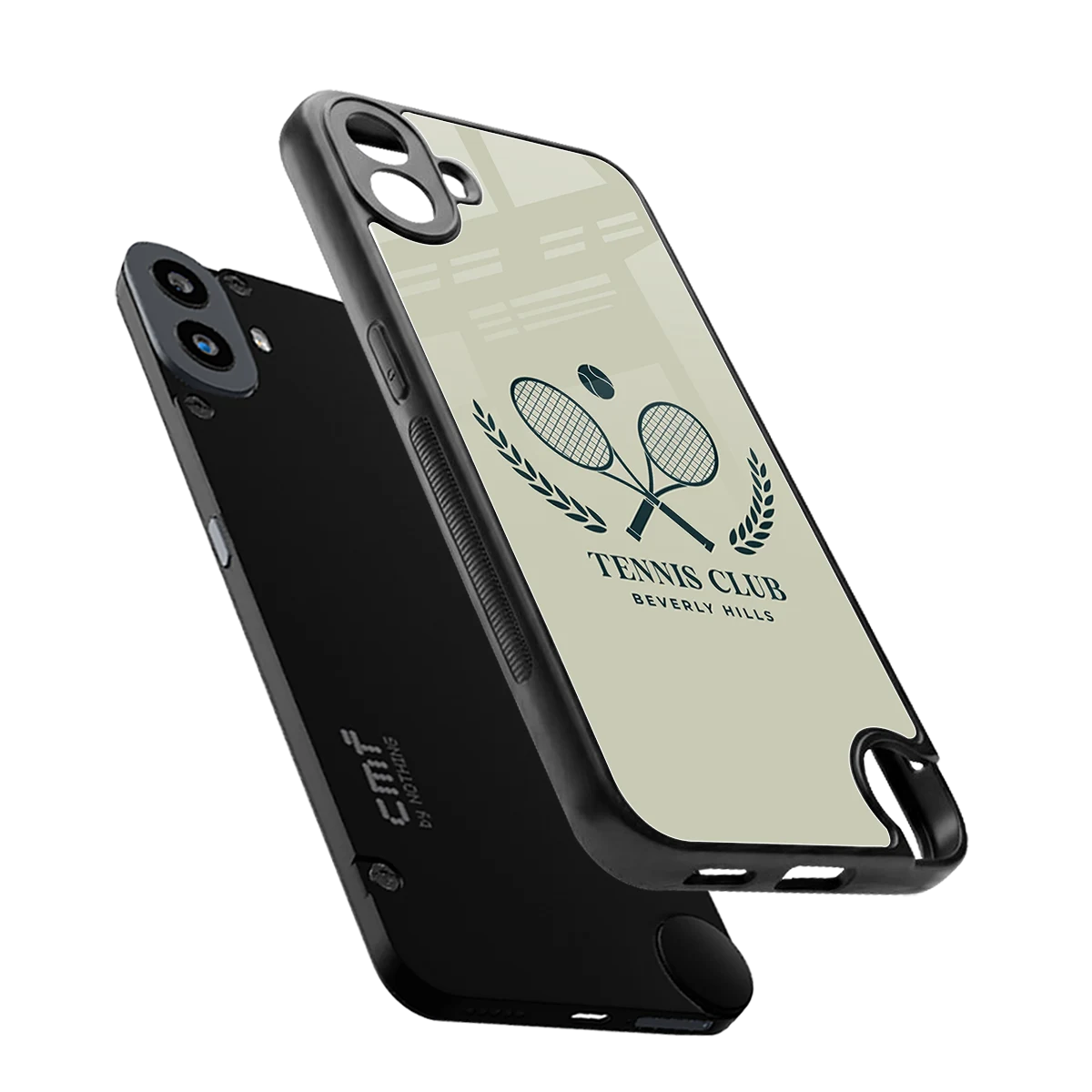 Tennis Club BH sleek cmf nothing phone 1 cover with tempered glass back and TPU edges