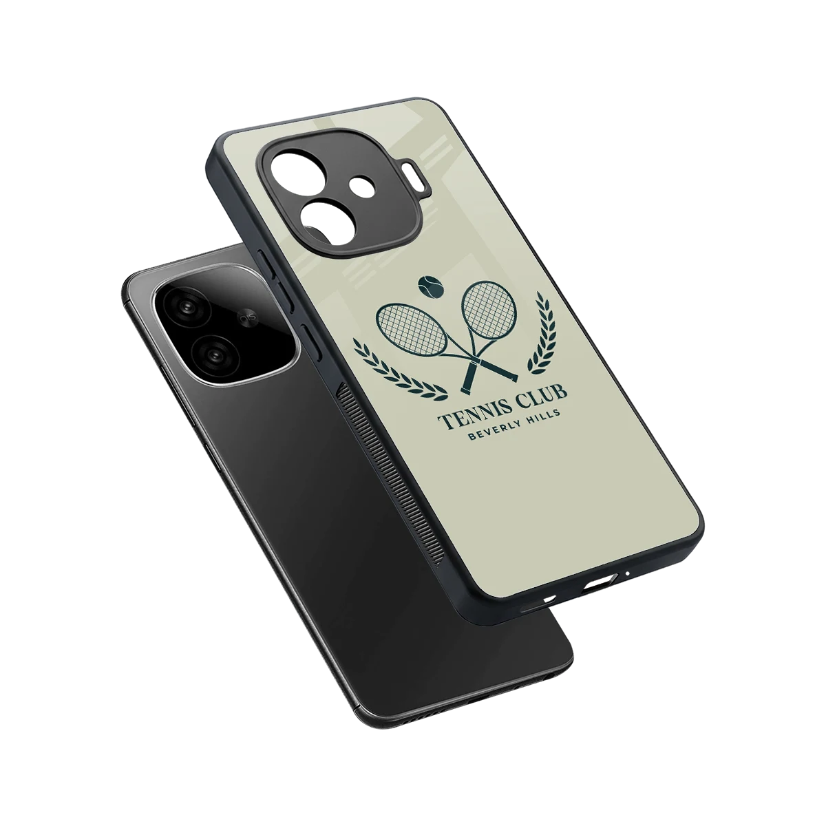 Tennis Club BH sleek iqoo neo 10r 5g cover with tempered glass back and TPU edges