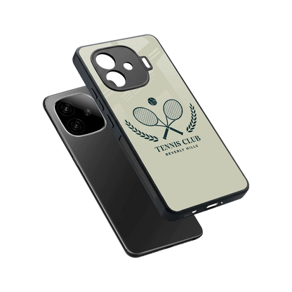 Tennis Club BH sleek iqoo neo 10r 5g cover with tempered glass back and TPU edges