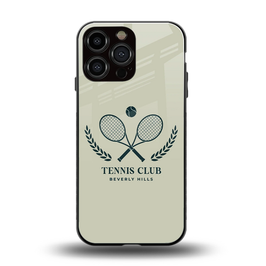 Tennis Club BH back phone cover | glass case for iphone 14 pro max