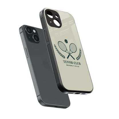 Tennis Club BH sleek iphone 13 cover with tempered glass back and TPU edges