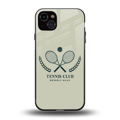Tennis Club BH back phone cover | glass case for iphone 14 plus
