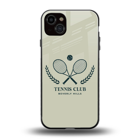 Tennis Club BH back phone cover | glass case for iphone 14 plus