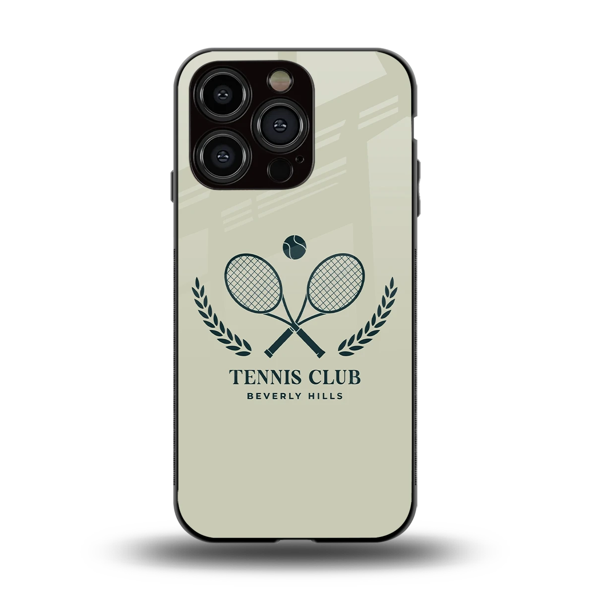 Tennis Club BH back phone cover | glass case for iphone 15 pro