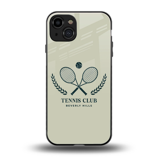 Tennis Club BH back phone cover | glass case for iphone 15