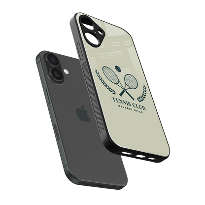 Tennis Club BH sleek iphone 16 plus cover with tempered glass back and TPU edges