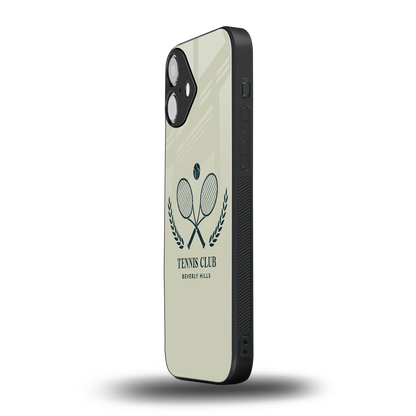 Tennis Club BH iphone 16 plus mobile cover | shockproof glass phone case