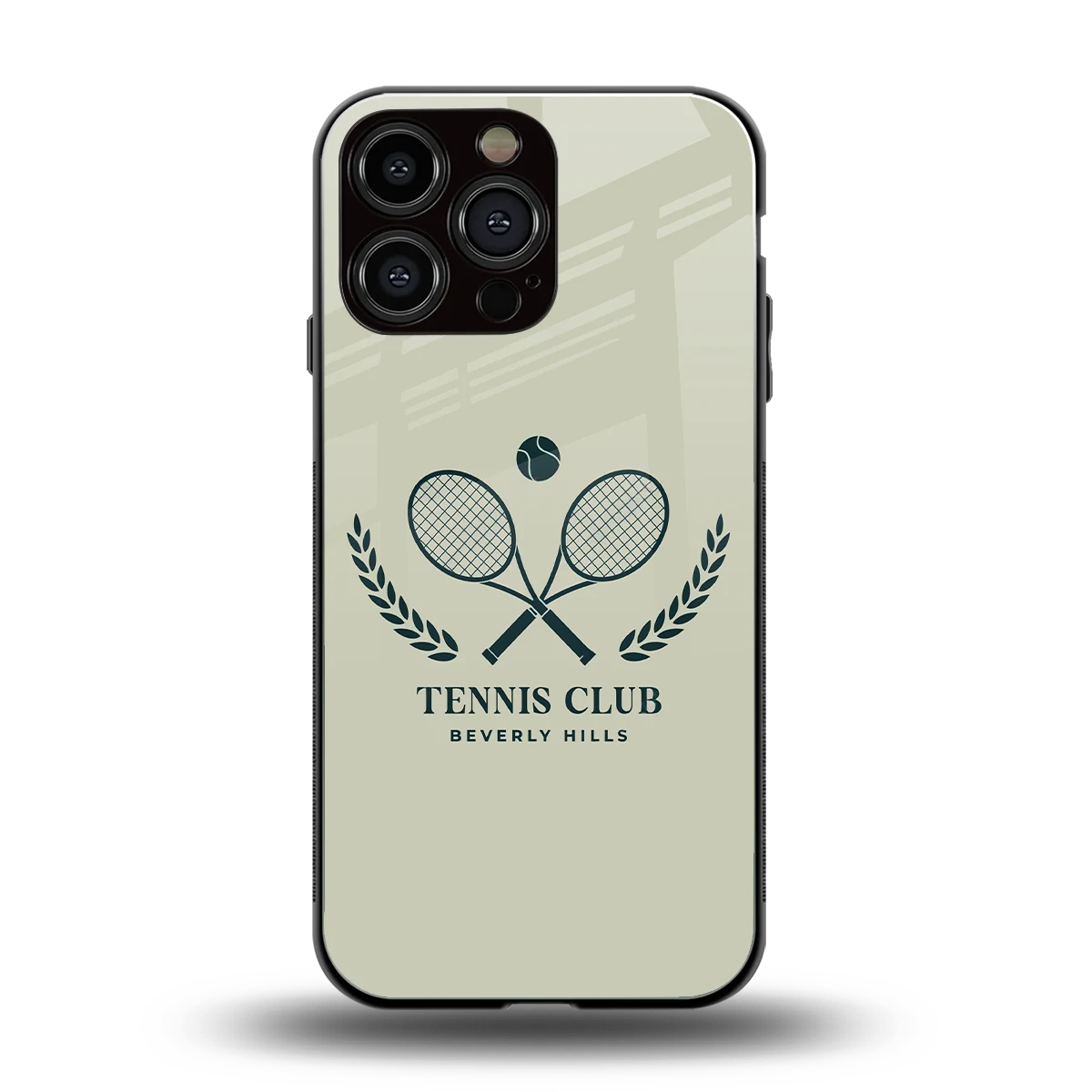 Tennis Club BH back phone cover | glass case for iphone 16 pro max