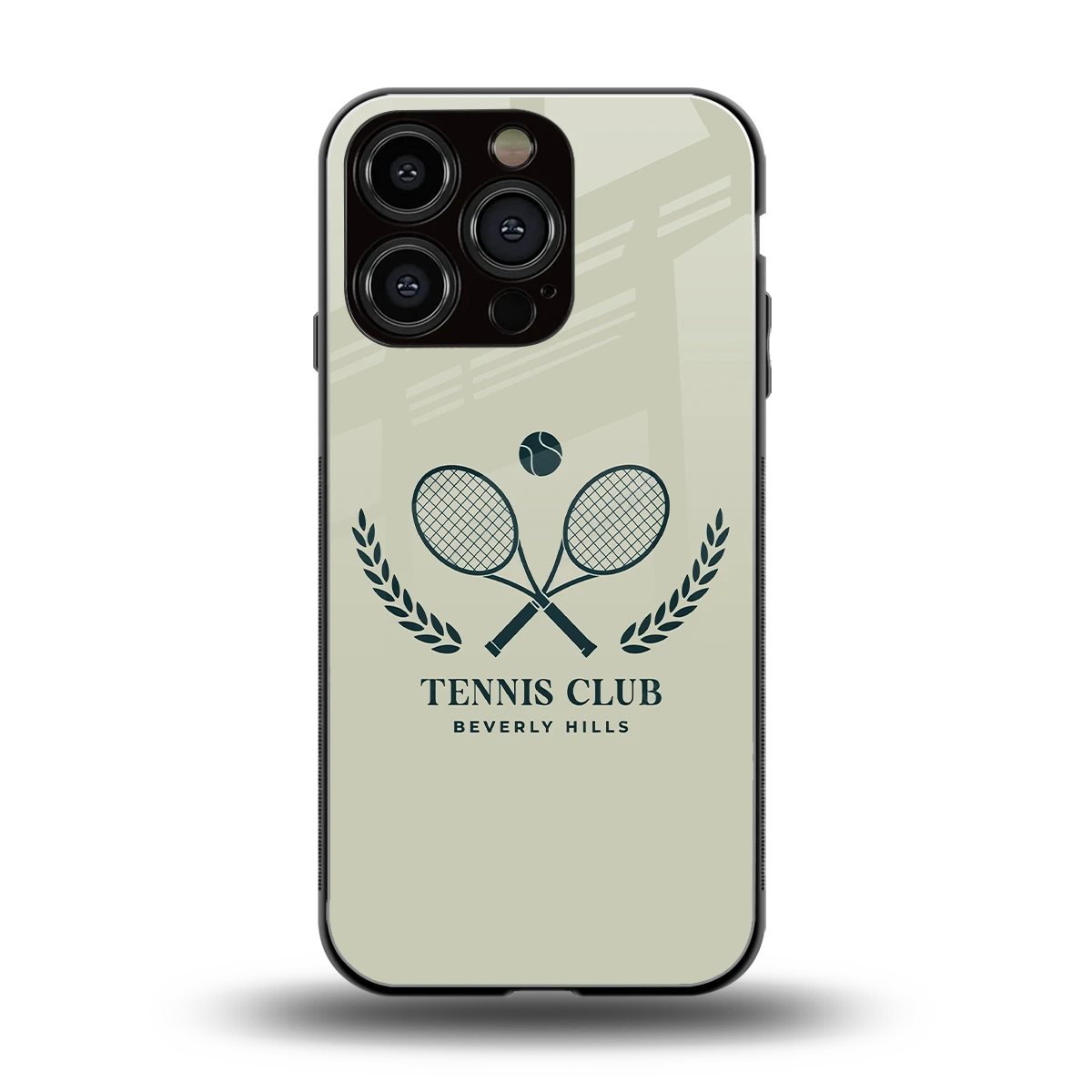 Tennis Club BH back phone cover | glass case for iphone 16 pro
