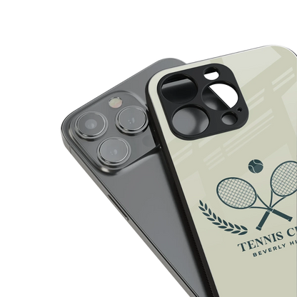 Tennis Club BH stylish phone case for iphone 15 pro | glossy glass and slim fit