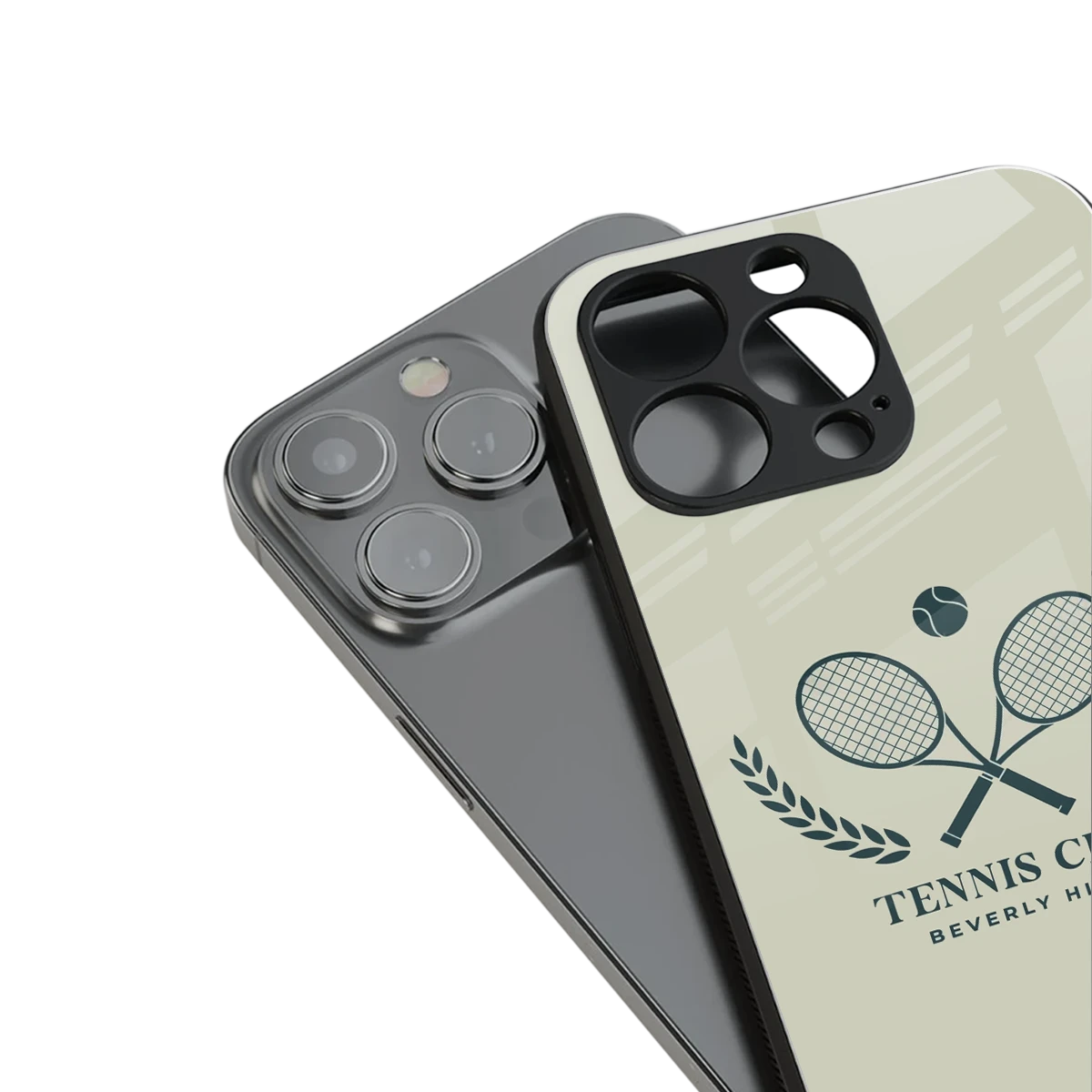 Tennis Club BH stylish phone case for iphone 15 pro max | glossy glass and slim fit