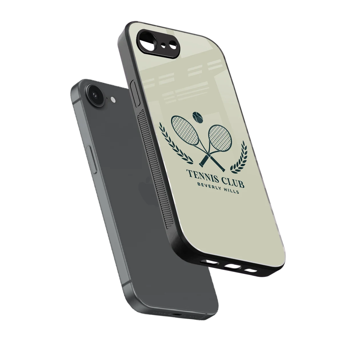Tennis Club BH sleek iphone 17e cover with tempered glass back and TPU edges