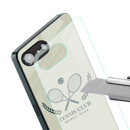 Tennis Club BH stylish phone case for iphone 17e | glossy glass and slim fit