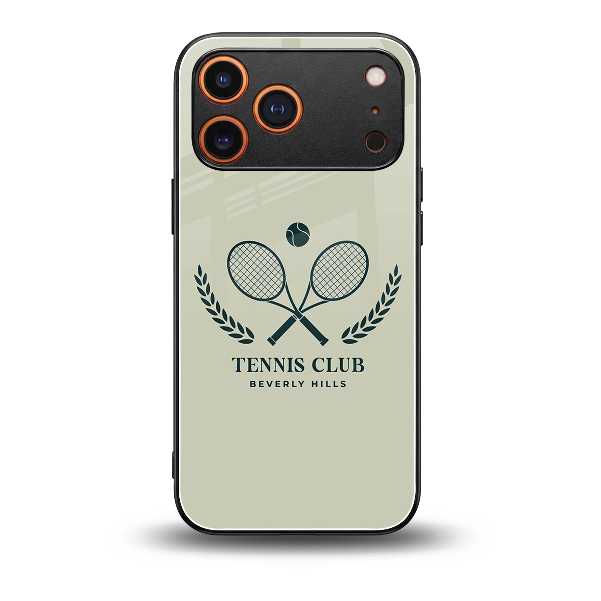 Tennis Club BH back phone cover | glass case for iphone 17 pro