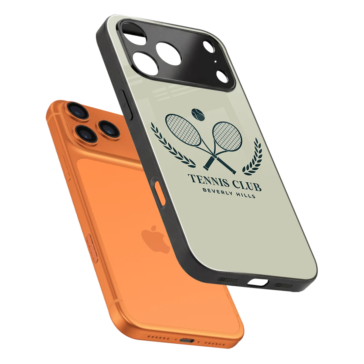 Tennis Club BH sleek iphone 17 pro cover with tempered glass back and TPU edges