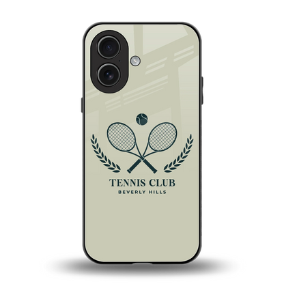 Tennis Club BH back phone cover | glass case for iphone 17