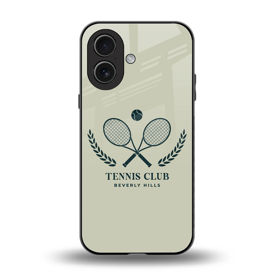 Tennis Club BH back phone cover | glass case for iphone 17