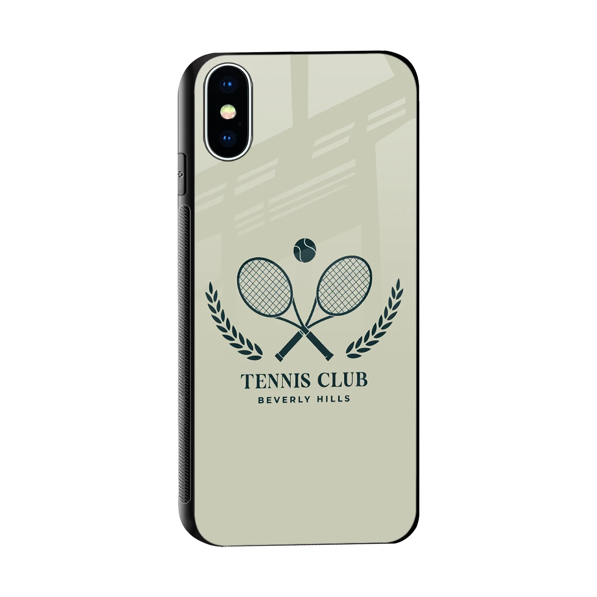 Tennis Club BH sleek iphone x cover with tempered glass back and TPU edges