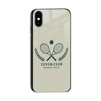 Tennis Club BH sleek iphone x cover with tempered glass back and TPU edges
