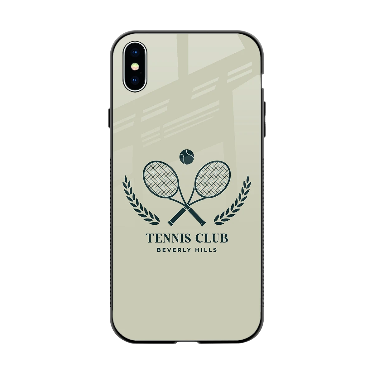 Tennis Club BH back phone cover | glass case for iphone xs max