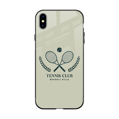 Tennis Club BH back phone cover | glass case for iphone xs max