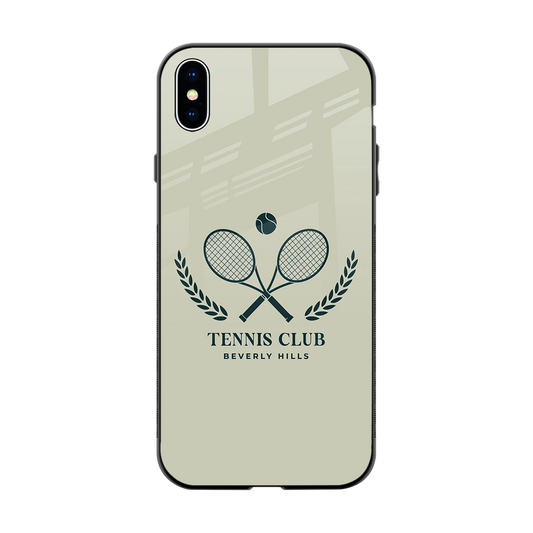 Tennis Club BH back phone cover | glass case for iphone xs max