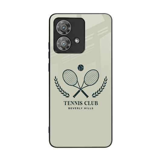 Tennis Club BH back phone cover | glass case for motorola edge 40 neo 5g