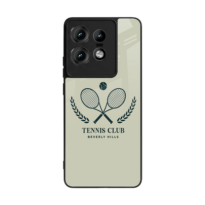 Tennis Club BH back phone cover | glass case for motorola edge 50 pro