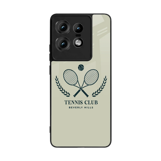 Tennis Club BH back phone cover | glass case for motorola edge 50 pro