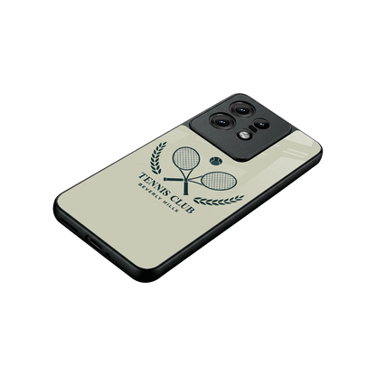 Tennis Club BH stylish phone case for motorola edge 50 pro | glossy glass and slim fit
