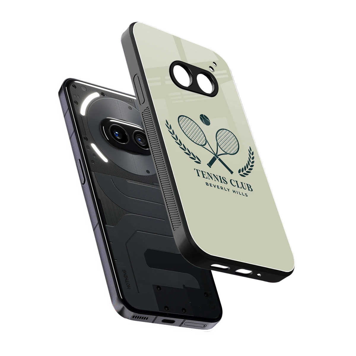 Tennis Club BH sleek nothing phone 2a cover with tempered glass back and TPU edges