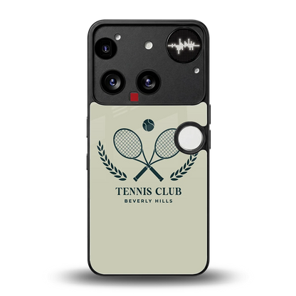 Tennis Club BH back phone cover | glass case for nothing phone 3