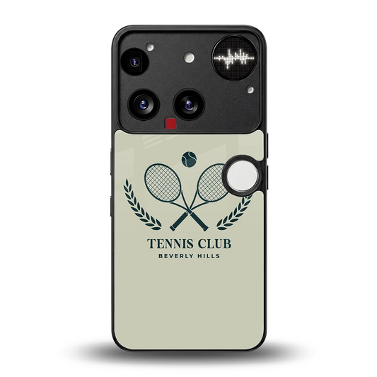 Tennis Club BH back phone cover | glass case for nothing phone 3