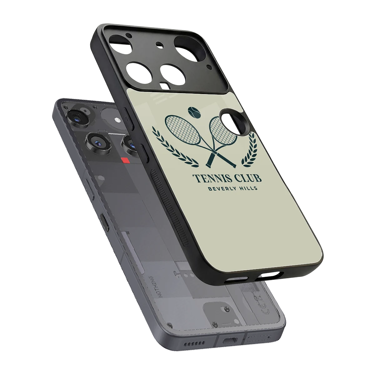 Tennis Club BH sleek nothing phone 3 cover with tempered glass back and TPU edges