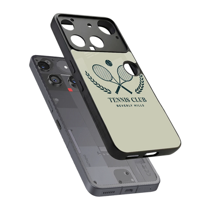 Tennis Club BH sleek nothing phone 3 cover with tempered glass back and TPU edges