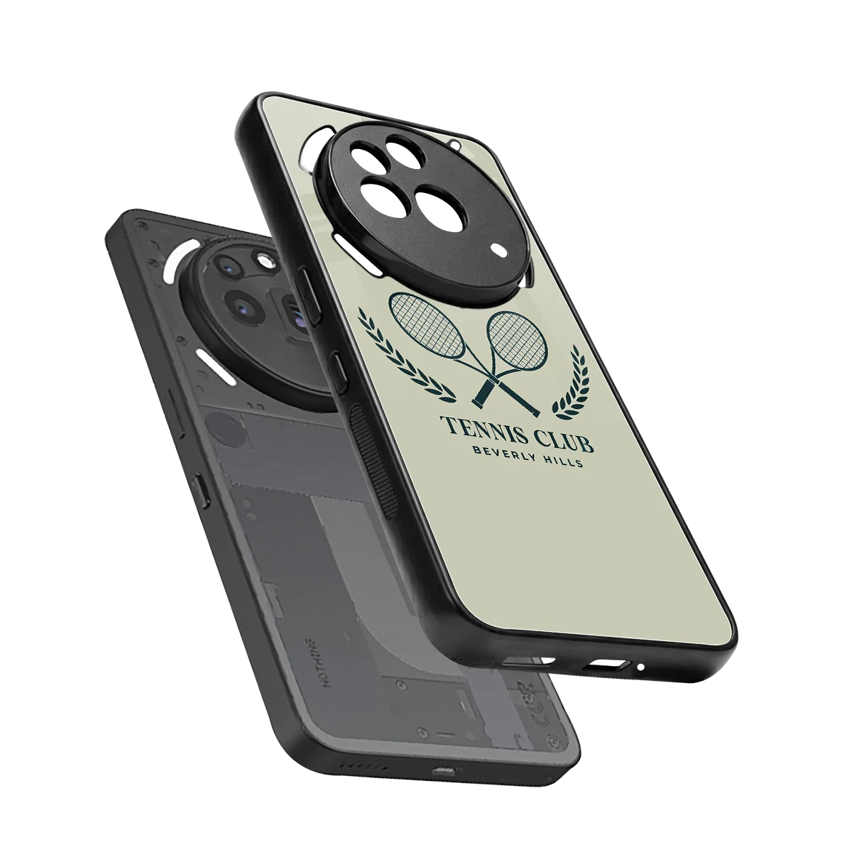 Tennis Club BH sleek nothing phone 3a pro cover with tempered glass back and TPU edges