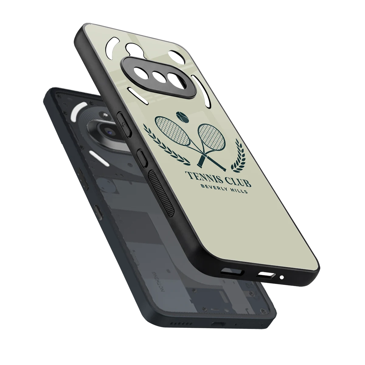 Tennis Club BH sleek nothing phone 3a cover with tempered glass back and TPU edges